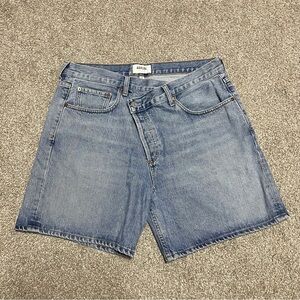 Women’s AGOLDE Criss Cross Denim Shorts Size 30
